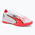 PUMA Ultra Match TT cizme de fotbal pentru bărbați puma alb/puma negru/fire orchid