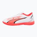 PUMA Ultra Play IT Jr ghete de fotbal pentru copii puma alb/puma negru/fire orchid 11
