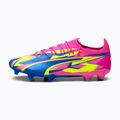 Cizme de fotbal pentru bărbați PUMA Ultra Ultimate Energy FG/AG roz luminos/albastru ultra/galben alertă 11