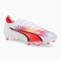 PUMA Ultra Ultimate FG/AG ghete de fotbal pentru bărbați puma alb/pum negru/fire orchid