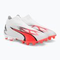 PUMA Ultra Match+ Ll FG/AG ghete de fotbal pentru bărbați puma alb/puma negru/fire orchid 6