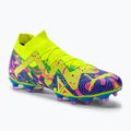 PUMA Future Match Energy FG/AG ghete de fotbal pentru bărbați ultra albastru/alerta galbenă/roz luminos
