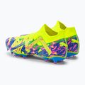 PUMA Future Match Energy FG/AG ghete de fotbal pentru bărbați ultra albastru/alerta galbenă/roz luminos 3
