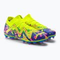 PUMA Future Match Energy FG/AG ghete de fotbal pentru bărbați ultra albastru/alerta galbenă/roz luminos 4