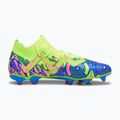PUMA Future Match Energy FG/AG ghete de fotbal pentru bărbați ultra albastru/alerta galbenă/roz luminos 12