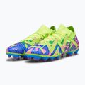 PUMA Future Match Energy FG/AG ghete de fotbal pentru bărbați ultra albastru/alerta galbenă/roz luminos 13