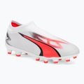 PUMA Ultra Match Ll FG/AG Jr ghete de fotbal pentru copii puma alb/puma negru/fire orchid