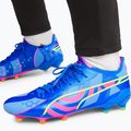 PUMA King Ultimate Energy FG/AG ghete de fotbal pentru bărbați ultra blue/luminous pink/luminous blue 11