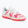 PUMA Future Play IT V Jr ghete de fotbal pentru copii puma white/fire orchid