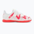 PUMA Future Play IT V Jr ghete de fotbal pentru copii puma white/fire orchid 2
