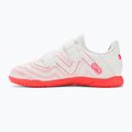 PUMA Future Play IT V Jr ghete de fotbal pentru copii puma white/fire orchid 10
