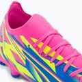 PUMA Ultra Match Energy FG/AG ghete de fotbal pentru bărbați roz luminos/alarmă galbenă/alarmă galbenă/albastru ultra 8