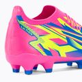 PUMA Ultra Match Energy FG/AG ghete de fotbal pentru bărbați roz luminos/alarmă galbenă/alarmă galbenă/albastru ultra 9