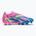 PUMA Ultra Match Energy FG/AG ghete de fotbal pentru bărbați roz luminos/alarmă galbenă/alarmă galbenă/albastru ultra 12