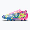 PUMA Ultra Match Energy FG/AG ghete de fotbal pentru bărbați roz luminos/alarmă galbenă/alarmă galbenă/albastru ultra 13