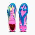 PUMA Ultra Match Energy FG/AG ghete de fotbal pentru bărbați roz luminos/alarmă galbenă/alarmă galbenă/albastru ultra 14
