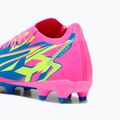 PUMA Ultra Match Energy FG/AG ghete de fotbal pentru bărbați roz luminos/alarmă galbenă/alarmă galbenă/albastru ultra 16