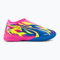 PUMA Ultra Match LL Energy Energy IT+Mid Jr ghete de fotbal pentru copii roz luminos/albastru ultra/albastru/galben alert 2