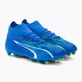 PUMA Ultra Pro FG/AG Jr ghete de fotbal pentru copii ultra blue/puma white/pro green 4