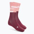 Șosete compresive de alergat pentru femei CEP 4.0 Mid Cut rose/dark red