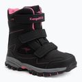 Ghete de zăpadă pentru copii KangaROOS K-Robi KTX jet black/daisy pink