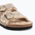 Papuci BIRKENSTOCK Arizona Shearling SL Regular taupe 7