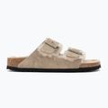 Papuci BIRKENSTOCK Arizona Shearling SL Narrow taupe 2