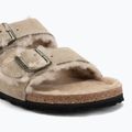 Papuci BIRKENSTOCK Arizona Shearling SL Narrow taupe 7