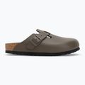 Papuci BIRKENSTOCK Boston NL Narrow smooth leather concrete gray 2