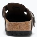 Papuci BIRKENSTOCK Boston NL Narrow smooth leather concrete gray 6