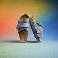 BIRKENSTOCK Kyoto LENB/LEVE Îngust flip-flops gri bazalt 4
