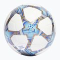 Minge de fotbal adidas UCL Training 23/24 white/silver metallic/bright cyan mărime 5