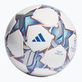Minge de fotbal adidas UCL Junior 290 League 23/24 white/silver metallic/bright cyan mărime 4