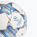 Minge de fotbal adidas UCL Junior 290 League 23/24 white/silver metallic/bright cyan mărime 4 3