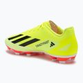 Încălțăminte de fotbal pentru bărbați  adidas X Crazyfast Club FxG team solar yellow/core black/cloud white 3