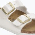 Papuci pentru copii BIRKENSTOCK Arizona Birko-Flor Narrow electric metallic pearl 8