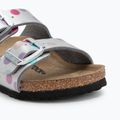Papuci pentru copii  BIRKENSTOCK Arizona BF Narrow electric metallic dots silver 7