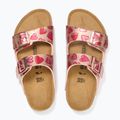 Papuci pentru copii BIRKENSTOCK Arizona Birko-Flor Narrow electric metallic copper hearts 3