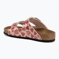 Papuci pentru copii BIRKENSTOCK Arizona Birko-Flor Narrow electric metallic copper hearts 3