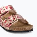 Papuci pentru copii BIRKENSTOCK Arizona Birko-Flor Narrow electric metallic copper hearts 7