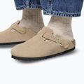 Șlapi BIRKENSTOCK Boston Suede Leather sandcastle 8