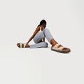 Klapki BIRKENSTOCK x Papillio Arizona Flex Platform Birko-Flor Narrow sandcastle 6