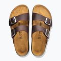 Șlapi pentru bărbați BIRKENSTOCK Arizona Crosstown Oiled Leather Regular habana/black 4