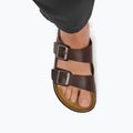 Șlapi pentru bărbați BIRKENSTOCK Arizona Crosstown Oiled Leather Regular habana/black 8