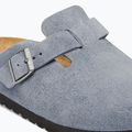 Șlapi BIRKENSTOCK Boston Suede Leather stone blue 6