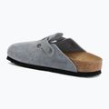 Șlapi BIRKENSTOCK Boston Suede Leather stone blue 3
