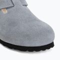 Șlapi BIRKENSTOCK Boston Suede Leather stone blue 7