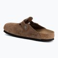 Șlapi BIRKENSTOCK Boston Suede Leather dark tea 3