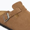 Șlapi BIRKENSTOCK Boston Suede Leather dark tea 6
