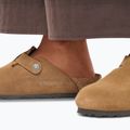 Șlapi BIRKENSTOCK Boston Suede Leather dark tea 8
